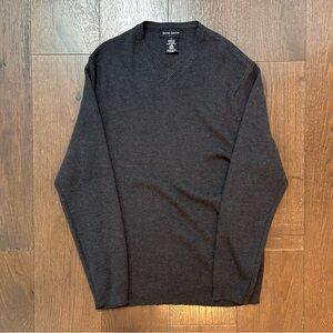 Wayne Gretzky Merino Wool V-Neck Mens Sweater XL (fits like large)